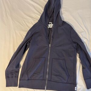 Reigning Champ Midweight Terry Slim Zip Hoodie - Men’s Large - Midnight - NWT